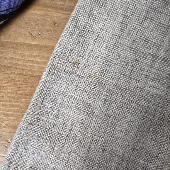 Lynn Murray Vintage Linen Geometric Blaser Jacket with Shoulder Pads - Picture 7 of 8